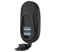 Porta USB 12 V, presa USB, supporto da parete 12 V, presa USB da 36 W, PD3.0, doppio adattatore per presa USB QC3.0, impermeabile, caricatore per telefono per autobus, marino, moto