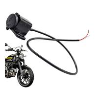 Porta USB motociclistica - Adattatore moto USB Outlet di alimentazione moto con copertura - Caricatore del telefono cellulare Adattatore di alimentazione per tutti gli usi per motocicli