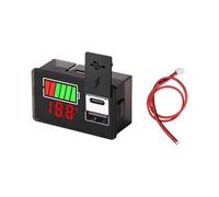 Porta USB/Tipo C Indicatori di Ricarica Della Batteria Misuratore Per Batterie Al Litio Tensioni In Tempo Reale Dispositivi LED Display Digitale Tensioni