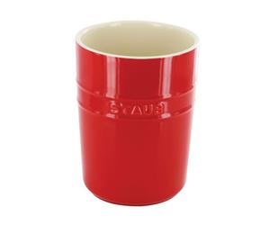 Porta Utensili 11 cm Rosso in Ceramica