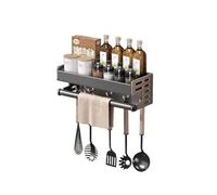 Porta Utensili Da Cucina Bagno In Acciaio Inox Barra Porta Mestoli, Mensole Da Cucina Multifunzionali Senza Perforazione Per Montaggio A ParetePadelle, Tazze, Ombrelli, Con Gancio Mobili Binario Da Pa