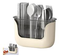 Porta utensili da cucina - Porta utensili indistruttibile a 3 scomparti | Cestino trasparente affidabile per utensili | Porta spatola Caddy per posate e bancone da cucina