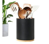 Porta Utensili In Legno,Contenitore Coltelli Rotante 360° - Portacoltelli Cucchiaio Forchetta Contenitore | Organizzatore da Cucina per Tavola da Pranzo con per Piano Cottura