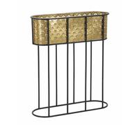 Porta Vasi Oval 60x20x70 cm in Ferro