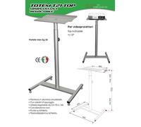 Porta videoproiettore a piantana telescopica altezza regolabil tecnidea T21 top