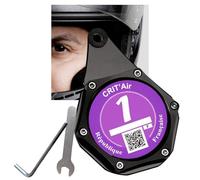 Porta vignetta per Moto Crit Air Impermeabile ✪GARANZIA A VITA✪ Supporto Vignetta per Moto/Scooter Crit Air - Protezione per Documenti Foglio Adesivo Critair Accessorio per Motociclista + 2 Chiavi