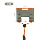 Porta Vita Portatile ABS Girevole 360 Gradi per Baitcasting e Canne Mosche