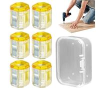 Porta viti Magnetico | 6 Pezzi Accessorio Trasparente per Utensili a Mano - Magnetico per Viti di Trapano Elettrico | per Uomini, Professionali, Principianti,