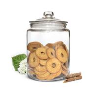 Porta Vivande 6L con Coperchio Vaso di Immagazzinaggio Contenitore di Vetro