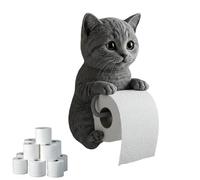 Porta WC per gatti - Rack in rotolo da parete | Stand di da toilette per gatti, set di organizzatori in carta da bagno, mensola in tessuto appeso a parete