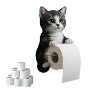 Porta WC per gatti - Rack in rotolo da parete | Stand di da toilette per gatti, set di organizzatori in carta da bagno, mensola in tessuto appeso a parete
