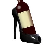 Porta wine rack | Elegante supporto per il vino in scarpa da tallone alto - supporto per il vino, supporto per bottiglia da vino singolo alto 8 pollici, accessori per cestino regalo