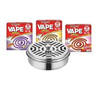 Porta Zampirone In Metallo Da Esterno Per Spirali Antizanzare (3, Con Spirali Vape)