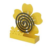 Porta Zampirone in Metallo Fiore Giallo. Portazampirone da interno o da esterno 17X5X18cm