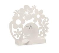 Arti & Mestieri Primavera - Porta zampirone da Tavolo di Design 100% Made in Italy - Ferro, 17 x5 x 19 cm - Avorio
