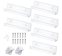 Portaalbum - Scaffale da 6 pezzi moderno ed elegante, espositore da parete in vinile, per adolescenti, adulti, amanti della musica, collezionisti, salotti, camere da e cinema