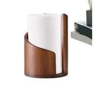 portaasciugamani di carta in legno - portatovaglioli da 29 x 20 cm, design con base in legno, portarotolo da cucina autoportante | portacarta da appoggio per bagno, tavolo da pranzo, mobiletto, cas