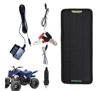 Portab - Mantenitore per batteria solare da 5 W, caricatore impermeabile da 12 V per batteria auto, caricatore portatile impermeabile con regolatore di carica integrato,