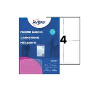 Portabadge A6 - in plastica - laser/inkjet - 105 x 148 mm - Avery - Conf. 50 pez