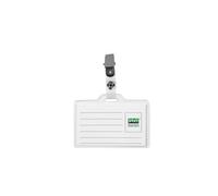 Portabadge con clip Lebez in PVC - 85x50 mm - conf. 50 pezzi - 31-140-B
