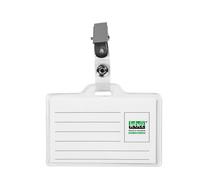 Portabadge con clip Lebez in PVC - conf. 50 pezzi - 31-140-B