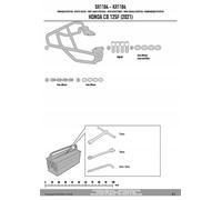 PORTABAGAGLI CENTRALE HONDA CB 125F (21-) ( SENZA PIASTRA )