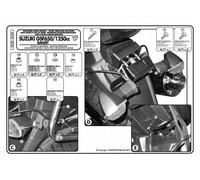 PORTABAGAGLI LATERALE MONOKEY SUZUKI GSF 650/1250