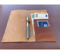 Portabanconote in vera pelle fatto a mano da cameriera in pelle...