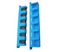Portabanna da pesca da parete con slot dedicati per più canne, design verticale compatto per ottimizzare lo spazio in garage o aree di pesca domestiche (blu A)