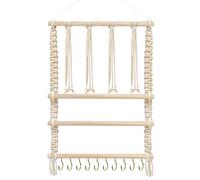 Portabarrette - Organizzatore di nodi con pinze, spazio portaoggetti da parete per camera da per bambini, in legno di faggio, per camera da , lavanderia, decorazione familiare