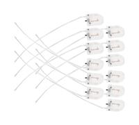 Portabatteria a Bottone Singolo in Abs e Rame 12 Pezzi | Bianco, Struttura Semplice e Affidabile, Custodia Mini Filo e Interruttore, Coperchio Ribaltabile per Batterie a Bottone