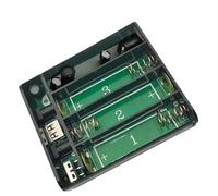 Portabatterie con coperchio, custodia portabatterie in plastica con spia luminosa utilizzata for luci LED for auto con telecomando e altre piccole apparecchiature di alimentazione