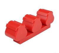 Portabatterie da parete per Bosch 10,8 V e 12 V, in plastica resistente, per riporre gli attrezzi organizzati, facile installazione con viti di montaggio (rosso)