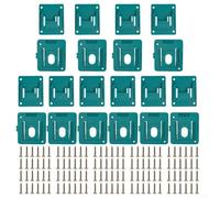 Portabatterie montabile da 18 V e porta attrezzi per batterie compatibili DeWalt/Makita, incluse BL1815 BL1820 BL1830 BL1840 BL1850 BL1860 (10+10 pezzi)