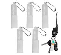 Portabatterie per Audiolesi - Scatola Organizer con 5 Scomparti e Portachiavi,Accessori Protettivi Impermeabili per Apparecchi Acustici, Portatile per Viaggi e Attività Estive