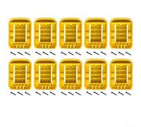 Portabatterie per il montaggio di DeWalt, per batterie da 20 V e 60 V, adatti per EX DCB200 DCB201 DCB202 DCB203 DCB204 DCB206 DCB606 DCB609 organizer per batterie con viti (10 pezzi)
