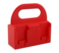 Portabatterie realizzato in plastica ABS per batterie da 14 V e 18 V, fornisce una conservazione sicura e organizzata per batterie di utensili elettrici (rosso)