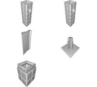 Portabatterie Torcia Minecraft 2 AA Custodia Scorrevole Stampata 3D
