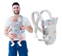 Portabebè Convertibile 4 in 1 Fascia Porta Bebè Ergonomico Marsupio Mani Libere