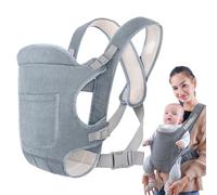 Portabebè ergonomico - Portabebè leggero da viaggio ideale - imbracatura di sicurezza con fibbie regolabili, tessuto traspirante per trasporto confortevole in mezzo urbano e avventure all'aria aperta