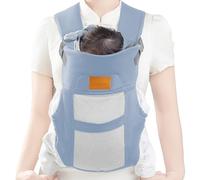 Portabebè Toracico | Neonato Traspirante con Supporto Testa,Sacca Orizzontale Ergonomica Traspirante con Supporto Testa Regolabile per Passeggiate, Camminate con il Cane e Commissioni