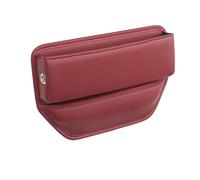 Portabevande Console Centrale Per La Tasca Portaoggetti Interna Dell'auto In Pelle L'organizzatore Degli Spazi Sedili La Console Multifunzione Portabicchieri Portabottiglie(Basic-Red)