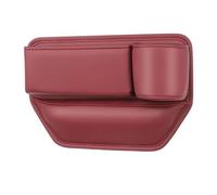 Portabevande Console Centrale Per La Tasca Portaoggetti Interna Dell'auto In Pelle L'organizzatore Degli Spazi Sedili La Console Multifunzione Portabicchieri Portabottiglie(Red-Right)