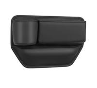 Portabevande Console Centrale Per La Tasca Portaoggetti Interna Dell'auto In Pelle L'organizzatore Degli Spazi Sedili La Console Multifunzione Portabicchieri Portabottiglie(Black-Left)