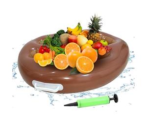 Portabevande galleggiante per piscina - 9 fori - Tazza gonfiabile | Organizer per bevande grande con vaschetta pieghevole per pompa all'aperto Whirlpools Deck Famiglia Viaggi Compleanno Picnic Piscina