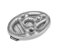 Portabevande Gonfiabile - Vassoio galleggiante versatile con portabevande | Portabevande portatile | durevole per acqua, galleggiante, per l'uso in piscina e in St