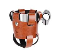 Portabevande per bici - Portabicchieri da caffè pieghevole per bici, Gabbia con rivestimento in pelle, Portabottiglie per Portabicchieri da caffè | per ciclismo su strada, montagna, scooter elett