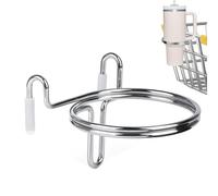 Portabevande per carrello della spesa, organizer portatile, design a doppio anello e portabicchieri multifunzionale, per tazze da caffè e biberon