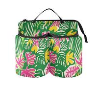 Portabevande per valigia verde tropicale colorato Caddy Bag accessorio tenere due tazze da caffè per viaggiare donne uomini