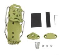 Portabevande regolabile a 360° con ABS e morsetto in alluminio per montaggio sul manubrio, compatibile con moto, scooter e per bottiglie d'acqua e tazze, ciclismo all'aperto (verde)